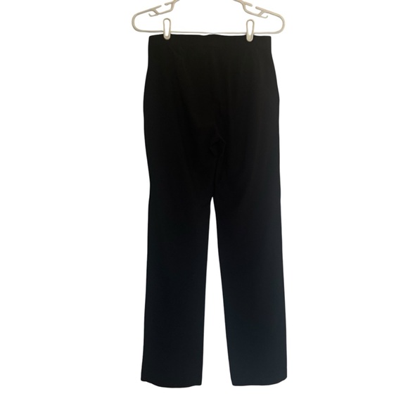 Eileen Fisher Black Straight Pant with Stretch Elastic Waistband Womens Size XS - Picture 5 of 12